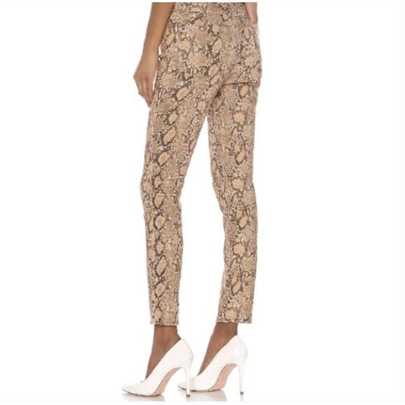 Frame Coated Python Brown Pants | Size 27 - Picture 5 of 9